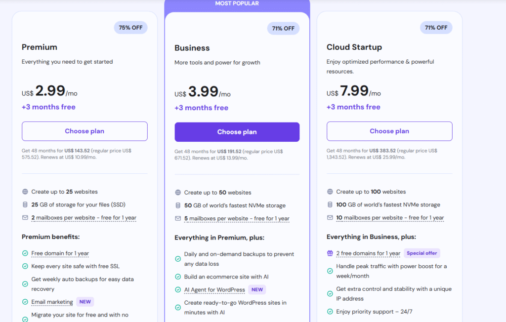 prices-1024x652 Hostinger: The Smart Choice for Fast, Affordable Web Hosting in 2025